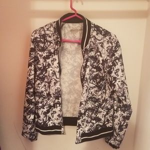 Black and White Bomber jacket